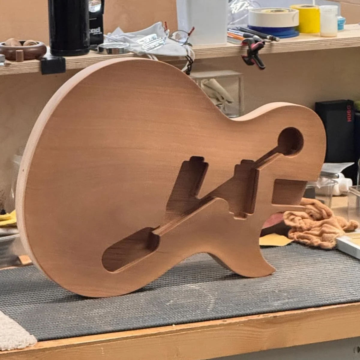 Excited to be working on this unique custom build featuring a 3d formed pickguard. All to be revealed soon.