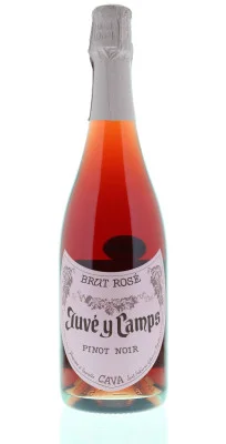 A recent discovery of mine, this is my favorite Cava Rosé. It's made from Pinot Noir grapes, so it tastes a bit more well-rounded and it has some lovely berry notes on the nose.