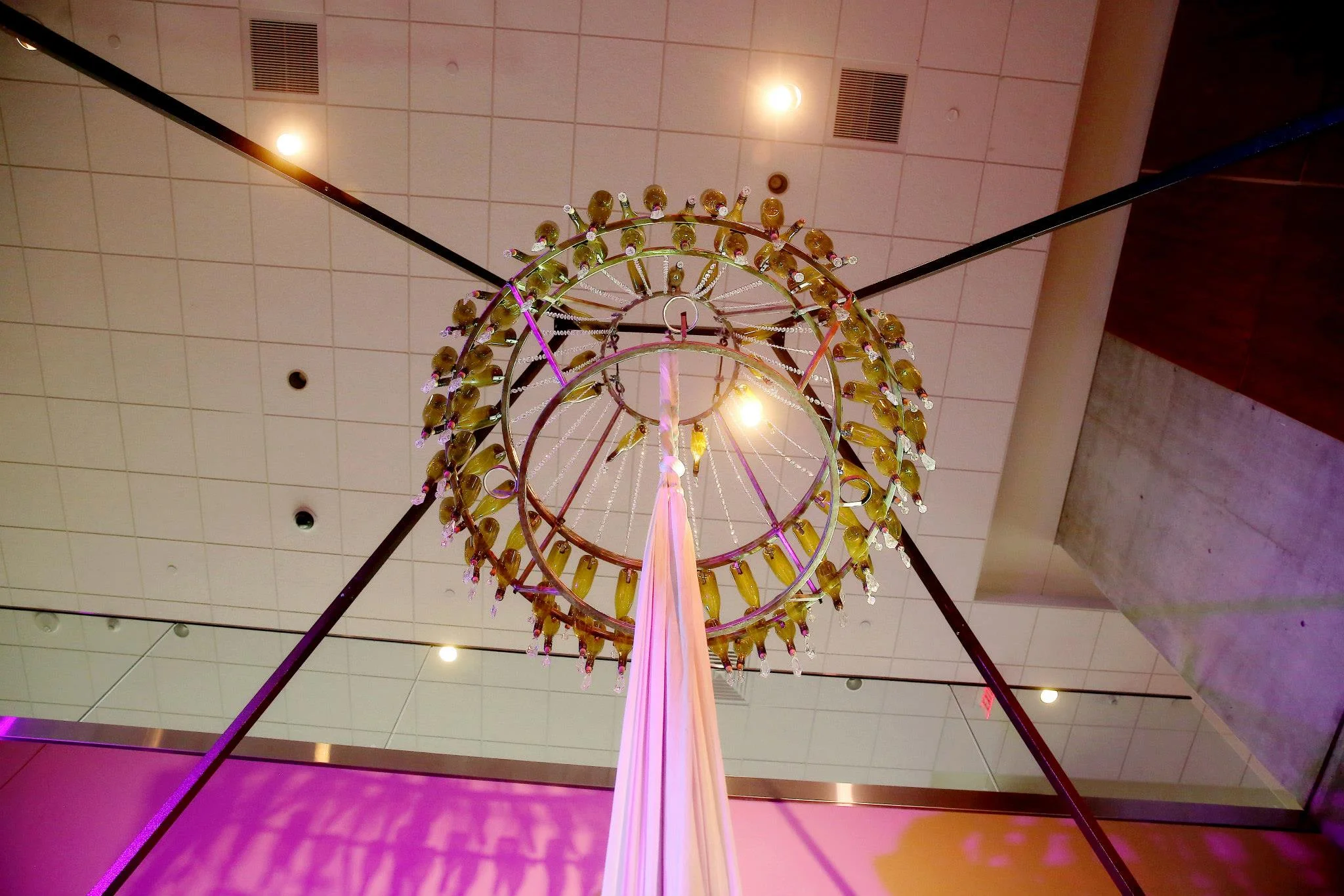 Downtown Grand Rapids Event with Circus Acrobat