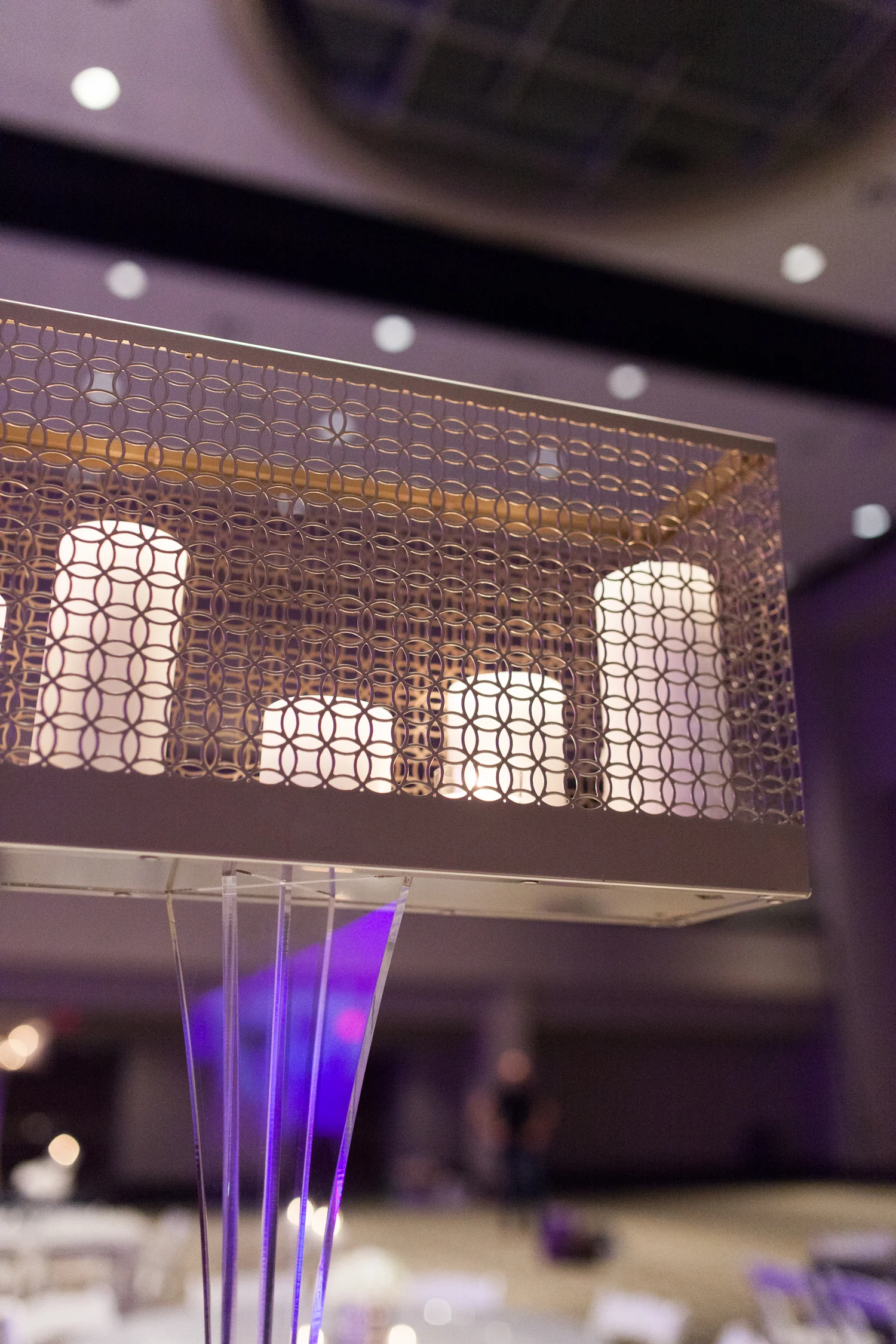 Grand Rapids, Michigan Event with Silver Custom Candle Holders