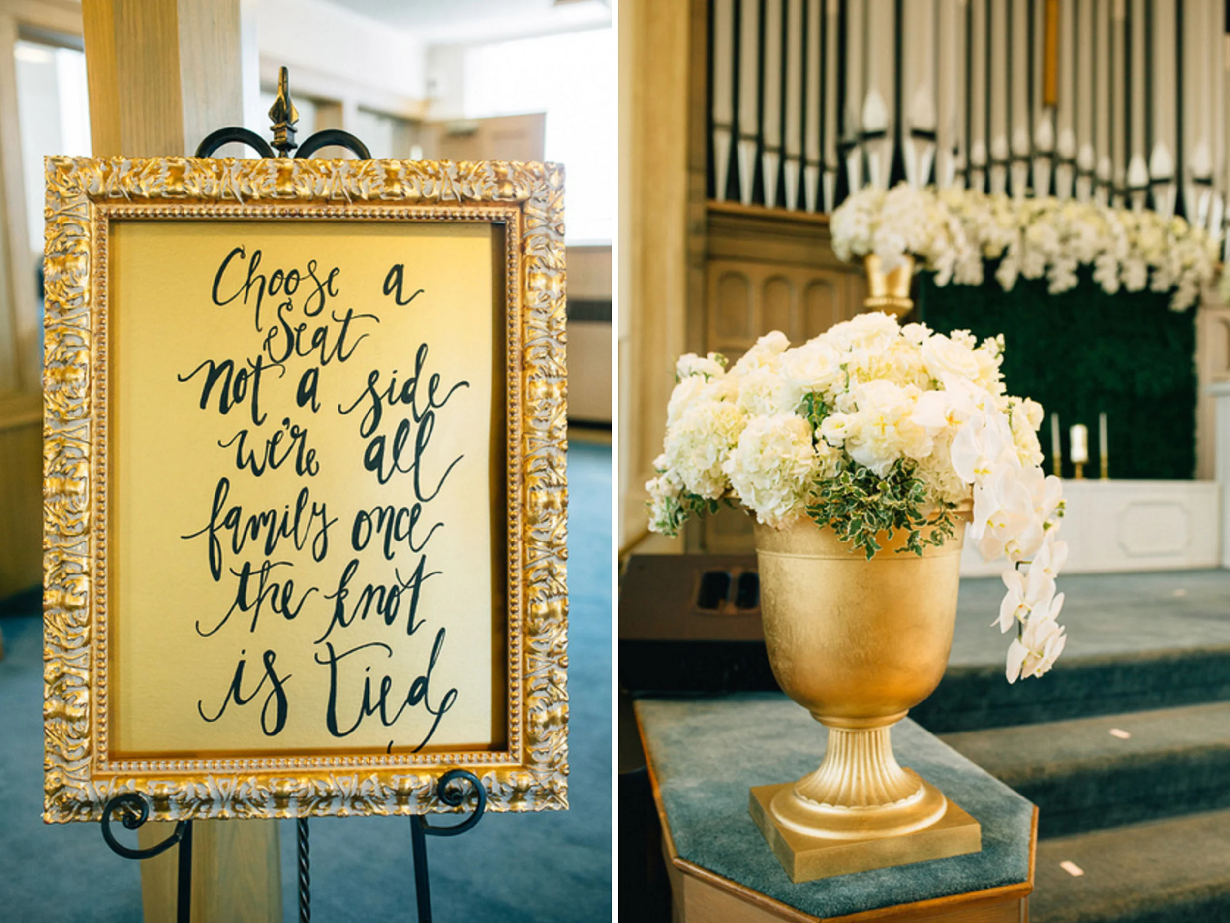 Holland, Michigan Wedding Calligraphy Seating Chart