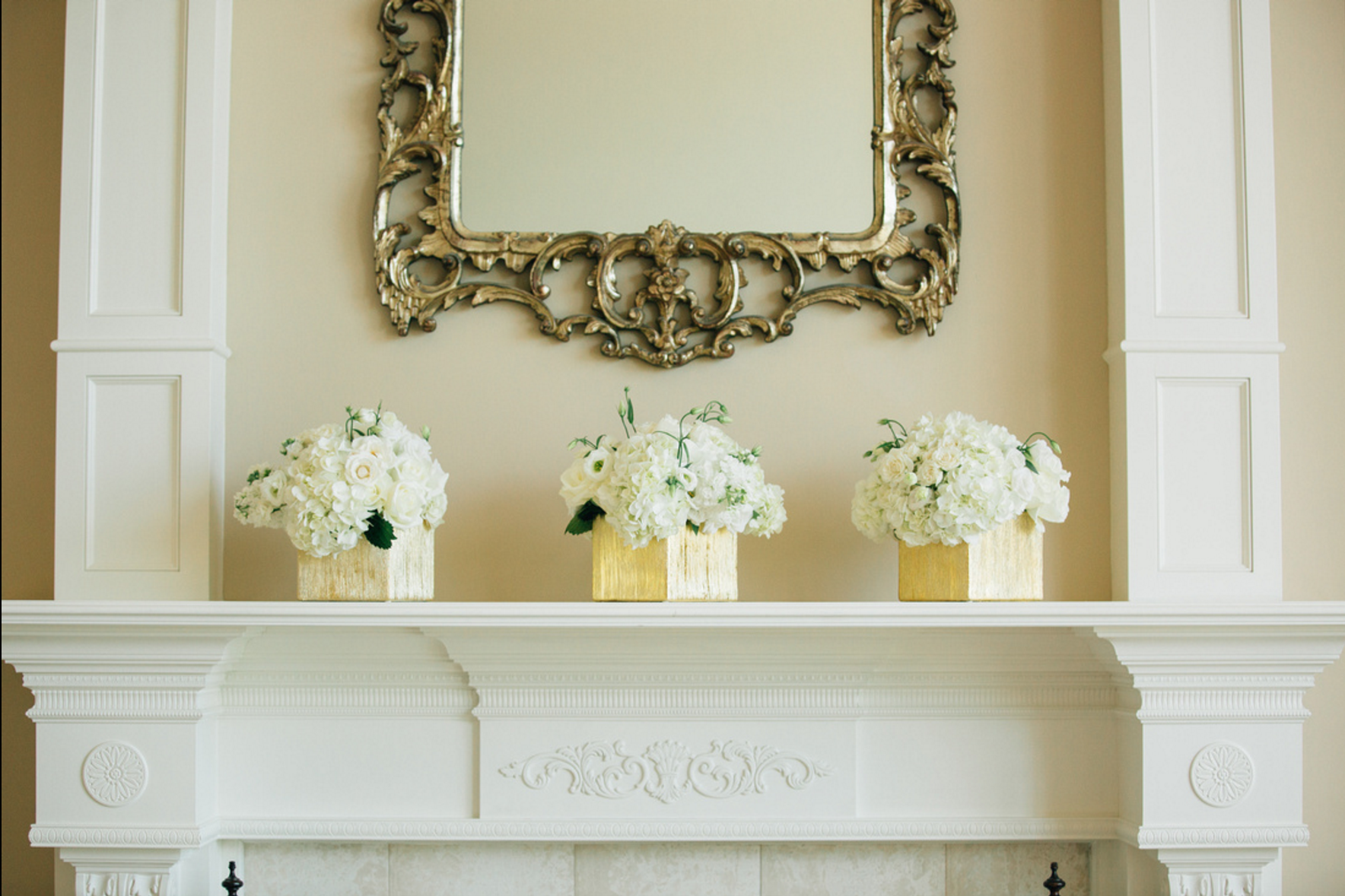 Holland, Michigan Wedding White Flower Arrangements