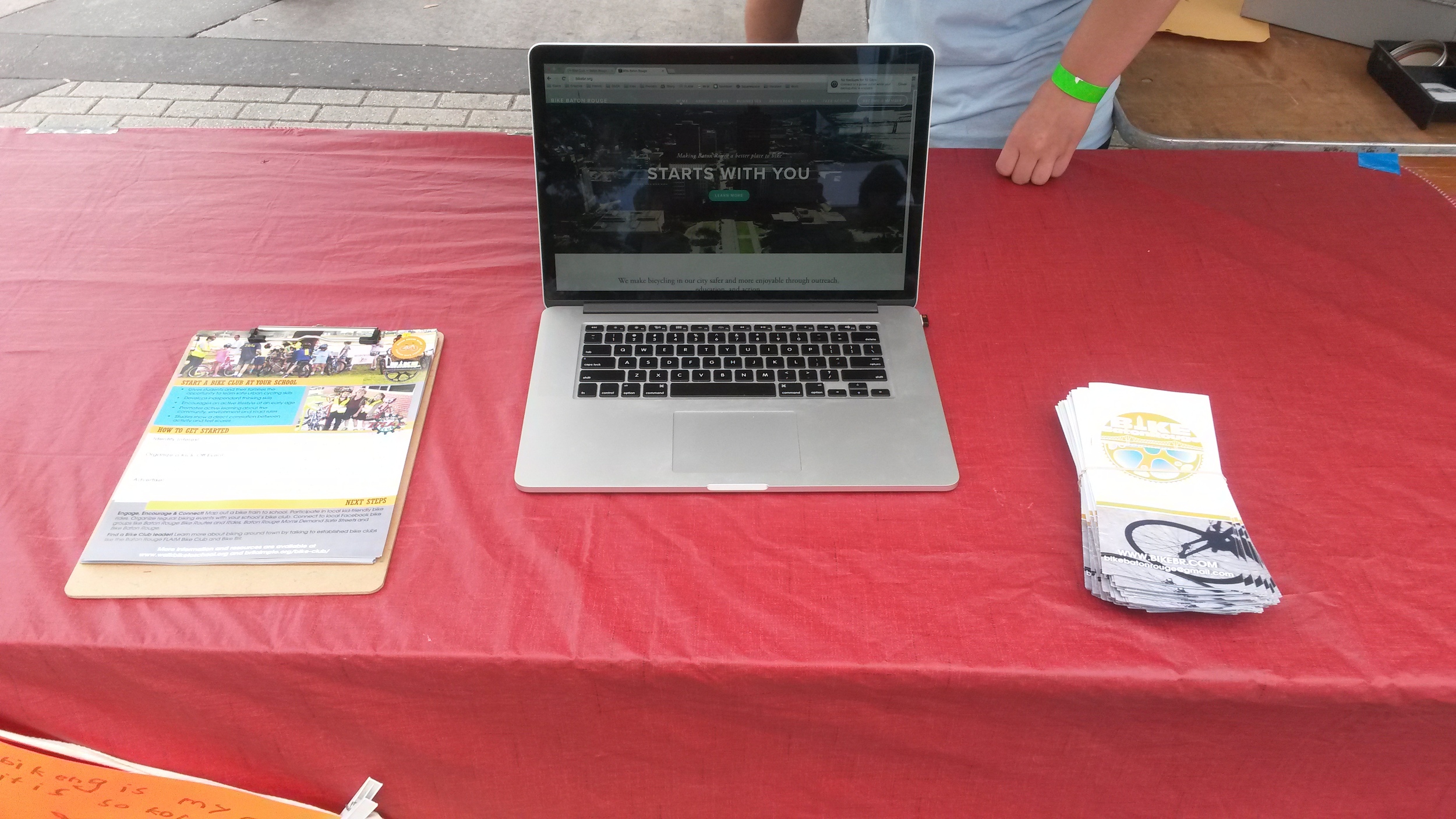 We have a table set up at Earth Day!