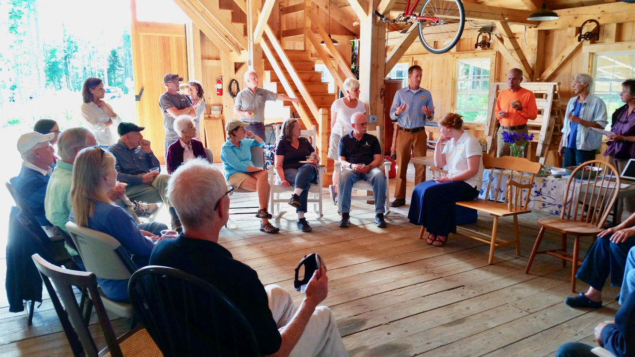 Over 30 people attended an Open Houses in Seal Cove to see solar first hand and learn more about the Solarize MDI bulk purchasing program.