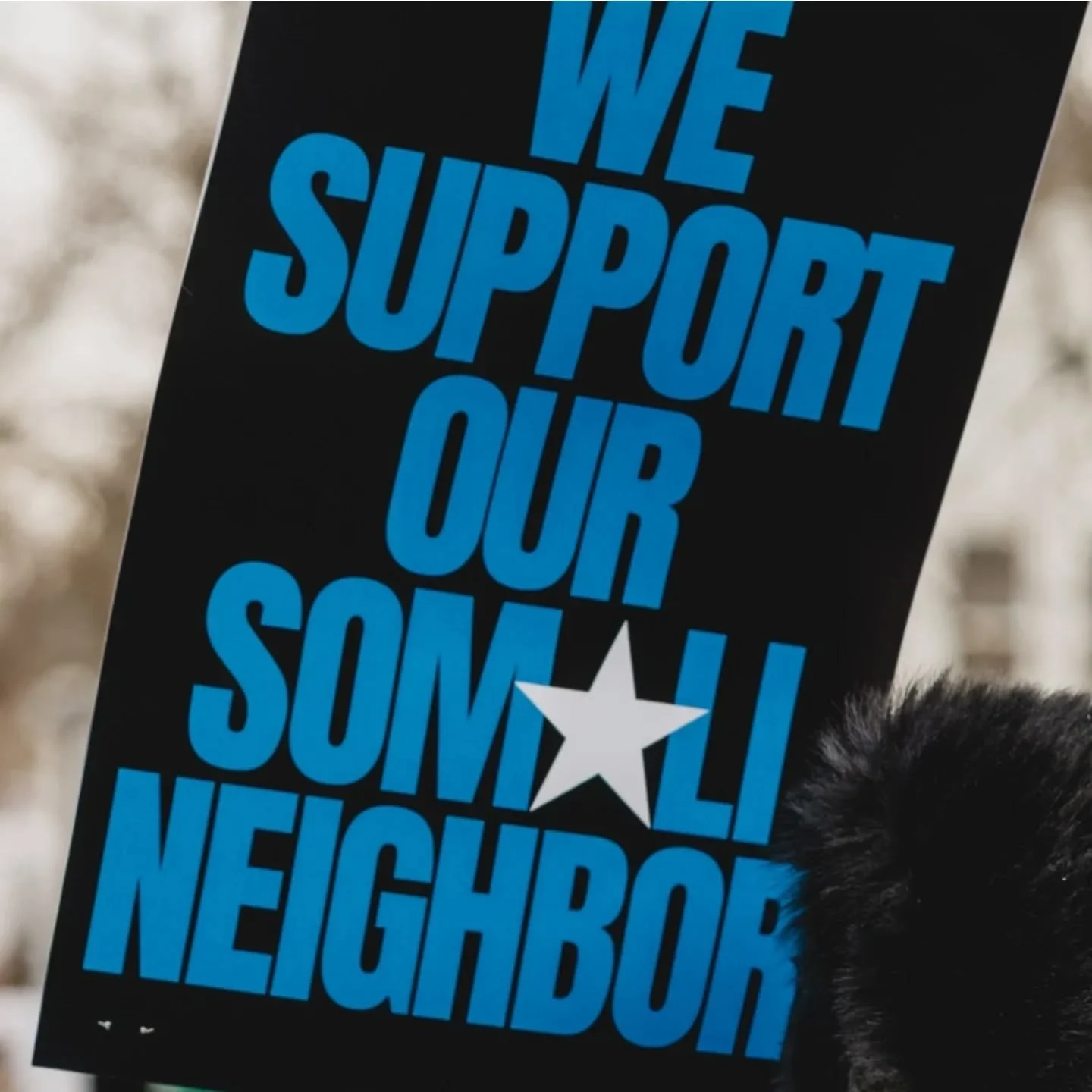 We are a better, stronger, more vibrant community because of our Somali neighbors and they will be here long after this presidency is over. Let's make history today, see you out there! &hearts;️✌️🌊
.
.
.
#nokings #minnesota #engleolson
