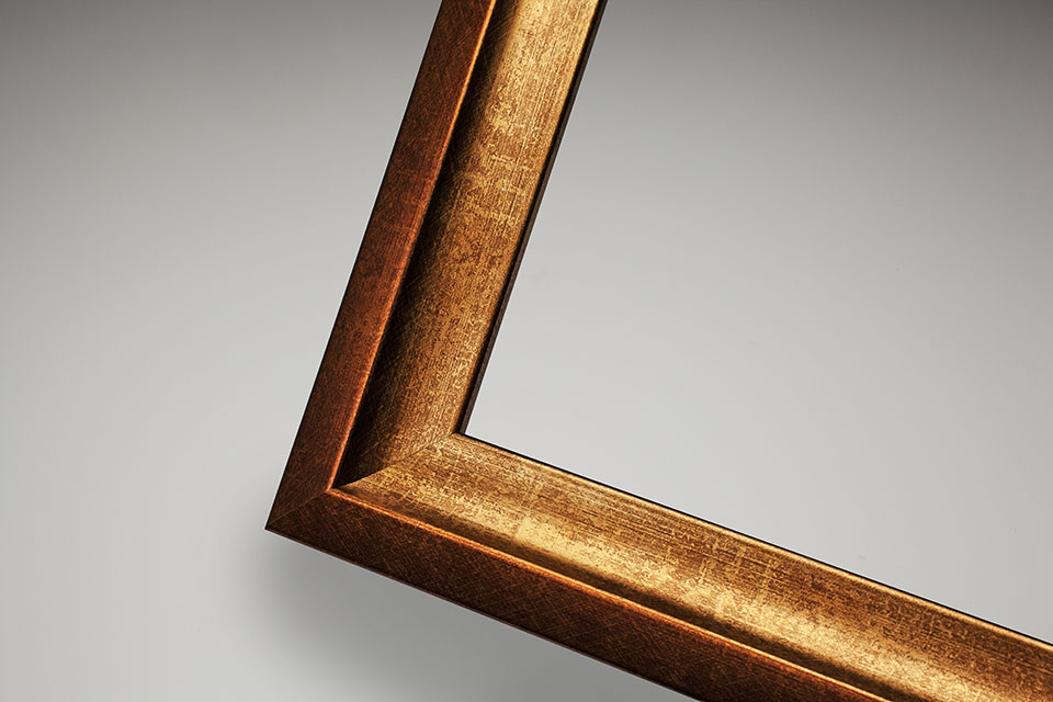 Culzean frame in brass-bronze distressed finish