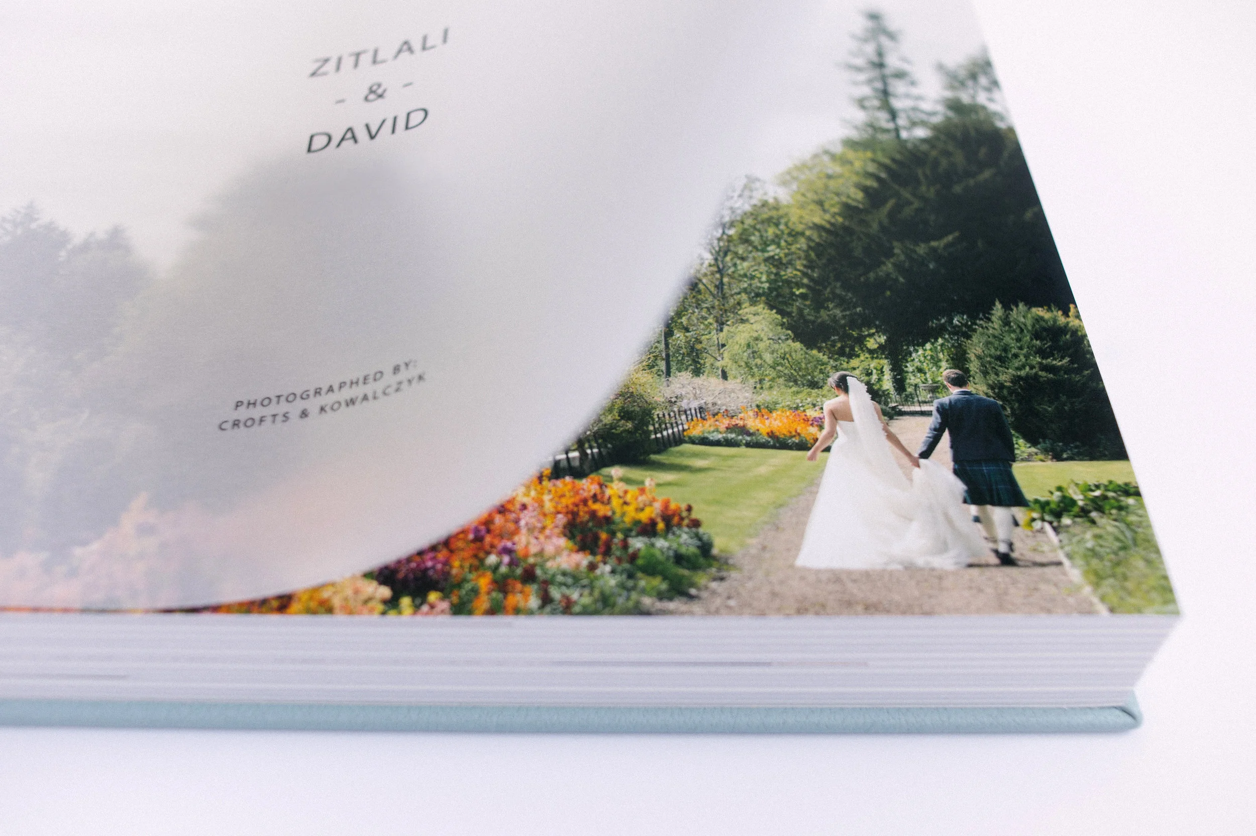Zitlali + David 10" x 14" Duo, Powder Blue, Satin paper stock