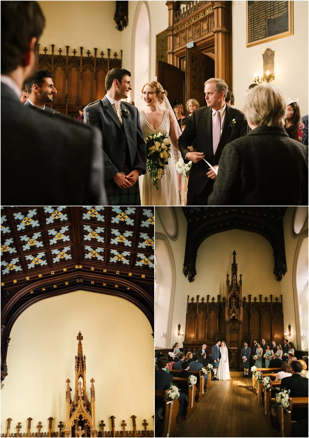 wedding photos in Edinburgh at the Principal Hotel