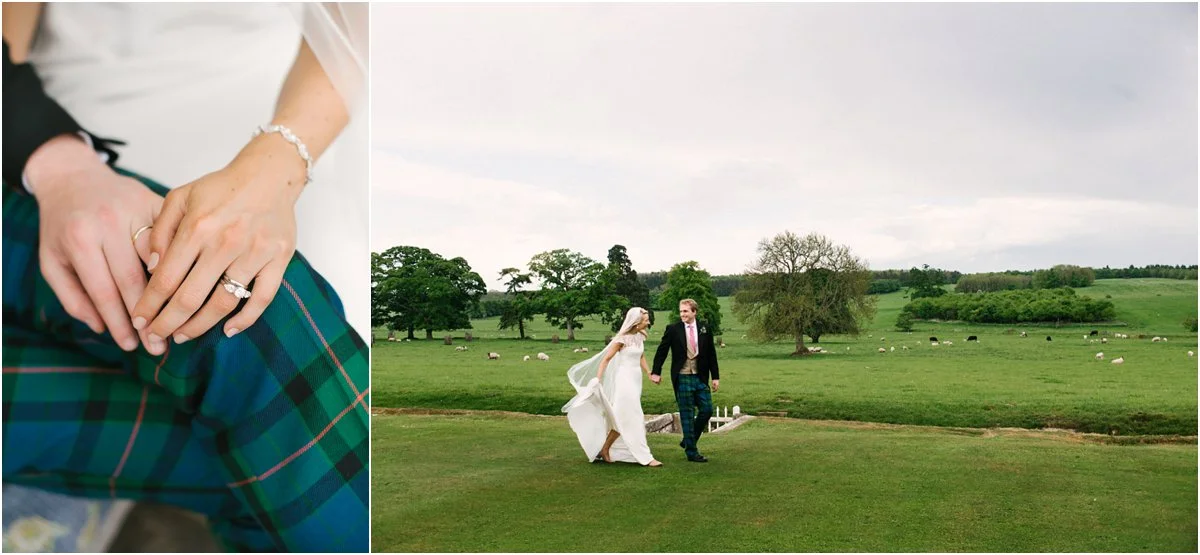 wedding photographer in northumberland capheaton hall and st andrew's church corbridge