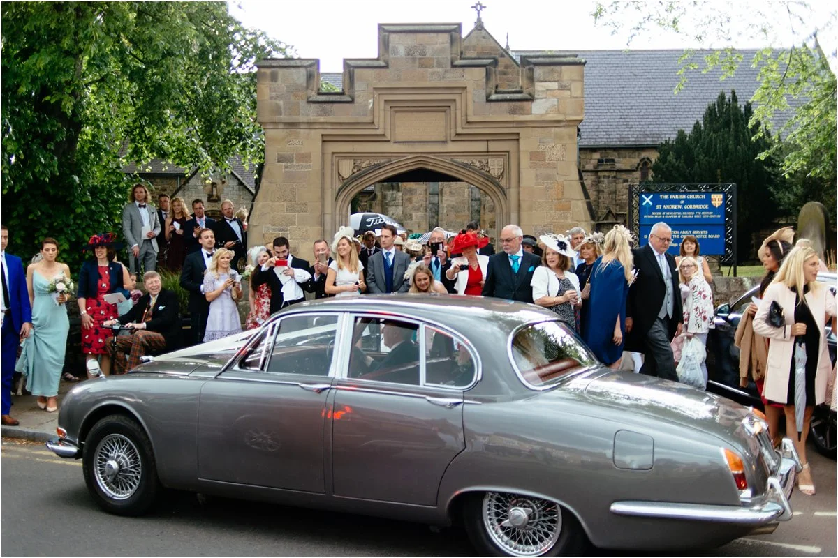 wedding photographer in northumberland capheaton hall and st andrew's church corbridge