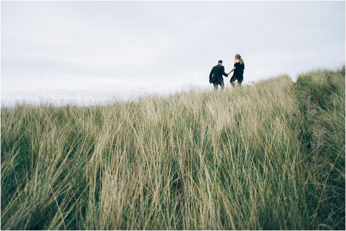  Engagement portraits photography Edinburgh Scotland seaside 