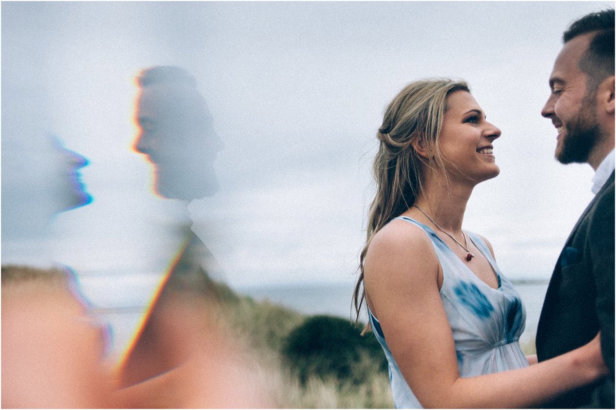  Engagement portraits photography Edinburgh Scotland seaside 