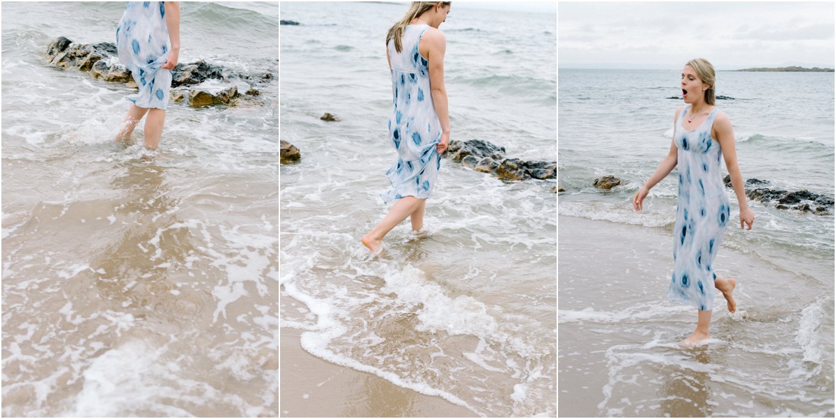  Engagement portraits photography Edinburgh Scotland seaside 