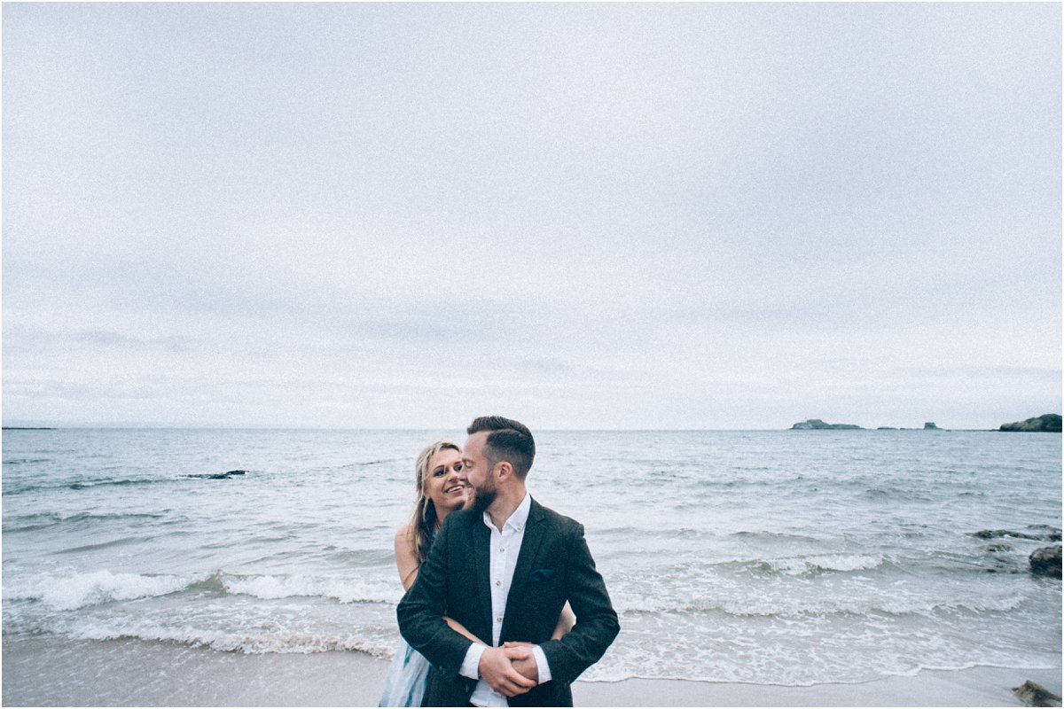  Engagement portraits photography Edinburgh Scotland seaside 