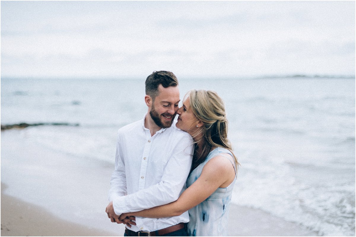  Engagement portraits photography Edinburgh Scotland seaside 