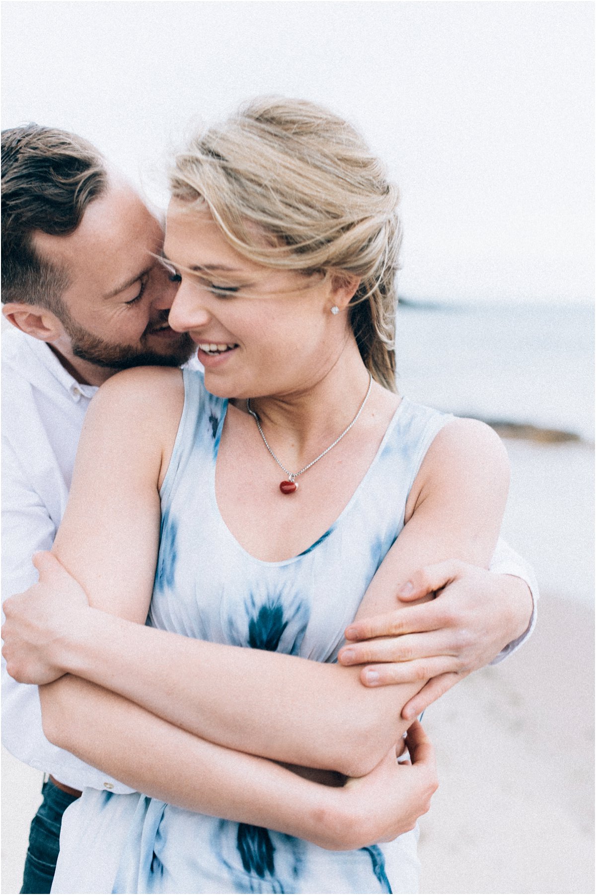  Engagement portraits photography Edinburgh Scotland seaside 