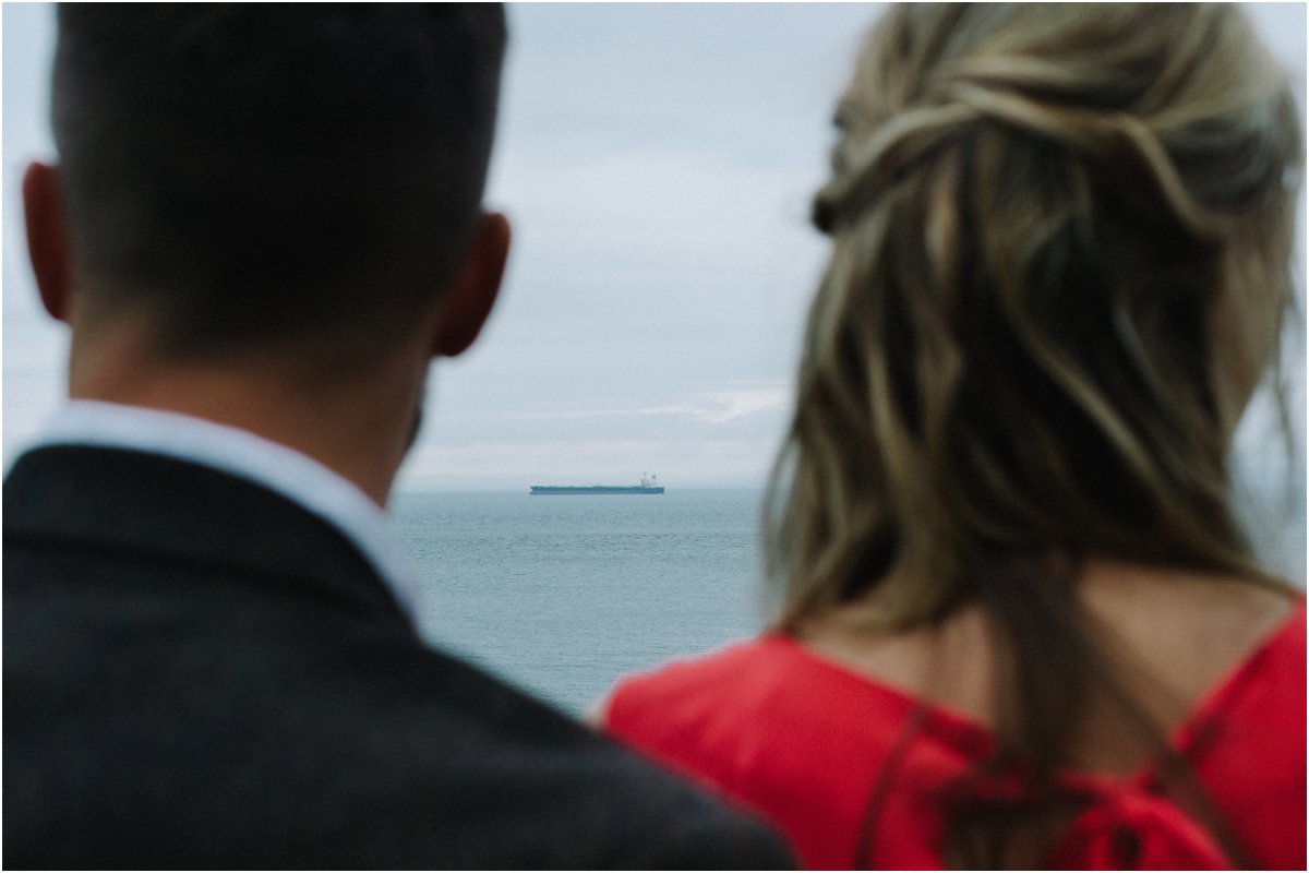  Engagement portraits photography Edinburgh Scotland seaside 