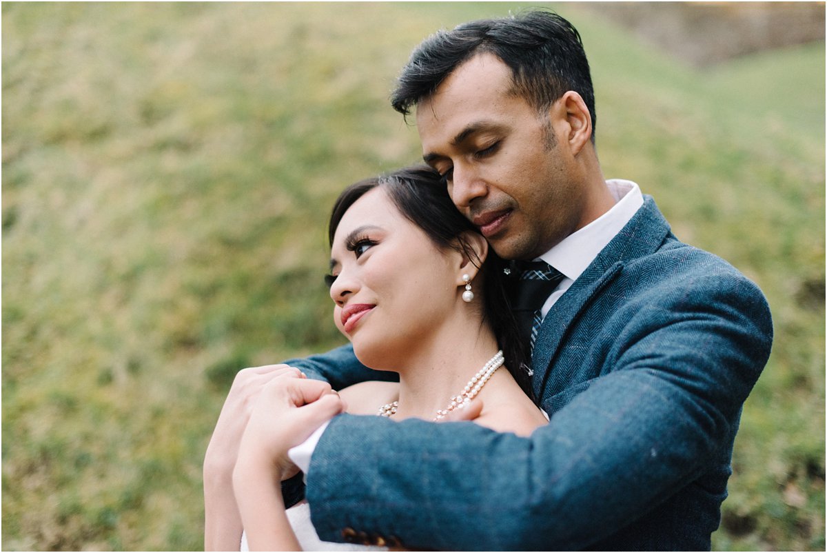 Cro&KowLove destination engagement photography Edinburgh Scotland with Ivy and Atul