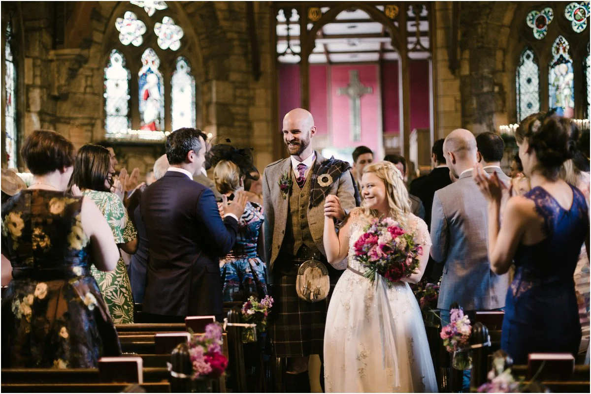 Crofts & Kowalczyk Photography, Scottish wedding of Jodie and John in Fettes College chapel in Edinburgh and The National Mining Museum Scotland