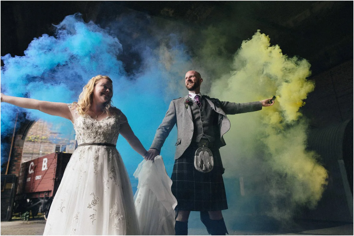 Crofts & Kowalczyk Photography, Scottish wedding of Jodie and John in Fettes College chapel in Edinburgh and The National Mining Museum Scotland