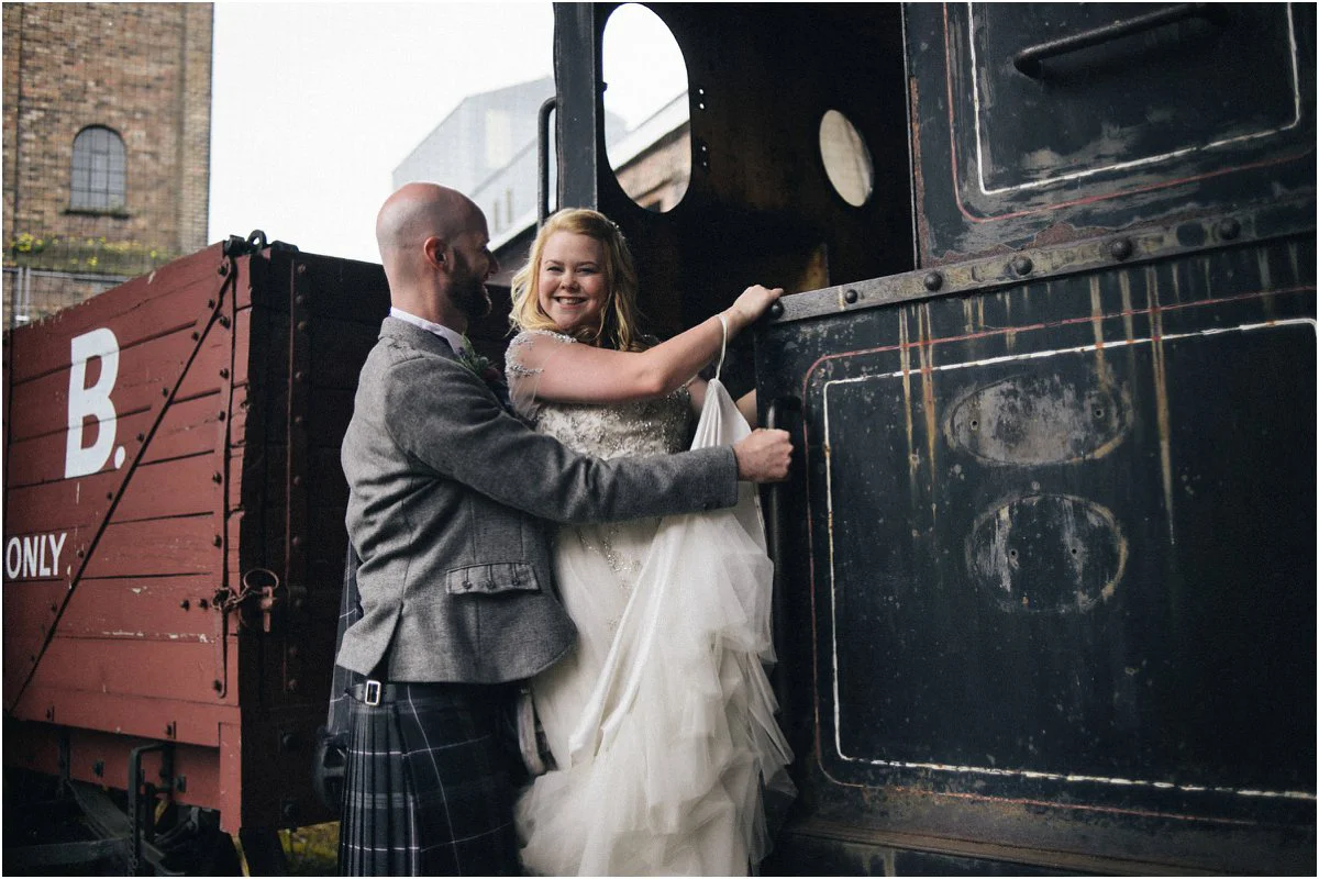 Crofts & Kowalczyk Photography, Scottish wedding of Jodie and John in Fettes College chapel in Edinburgh and The National Mining Museum Scotland