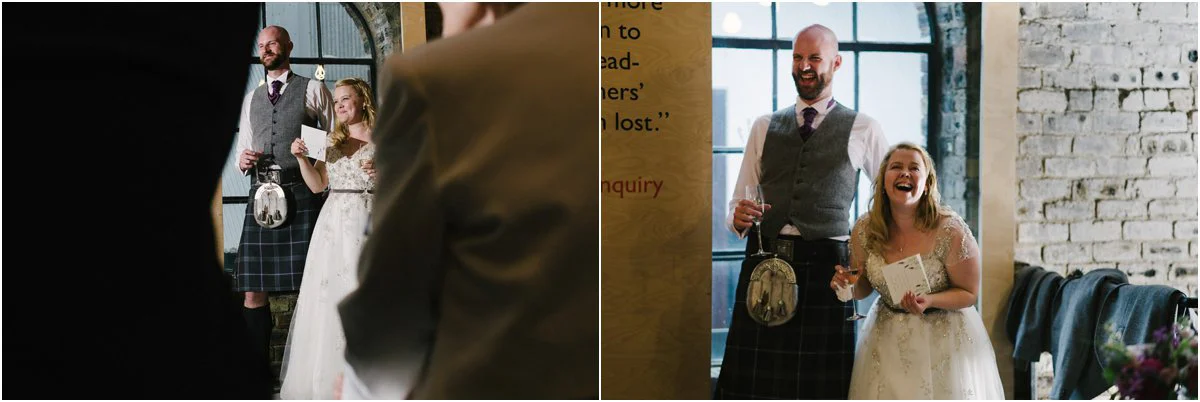 Crofts & Kowalczyk Photography, Scottish wedding of Jodie and John in Fettes College chapel in Edinburgh and The National Mining Museum Scotland