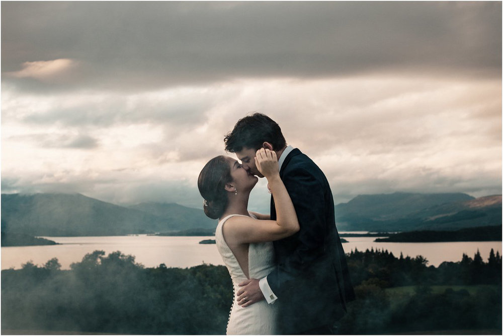  Romantic and tender wedding couple portraits during sunset in the landscape by Cro & Kow 