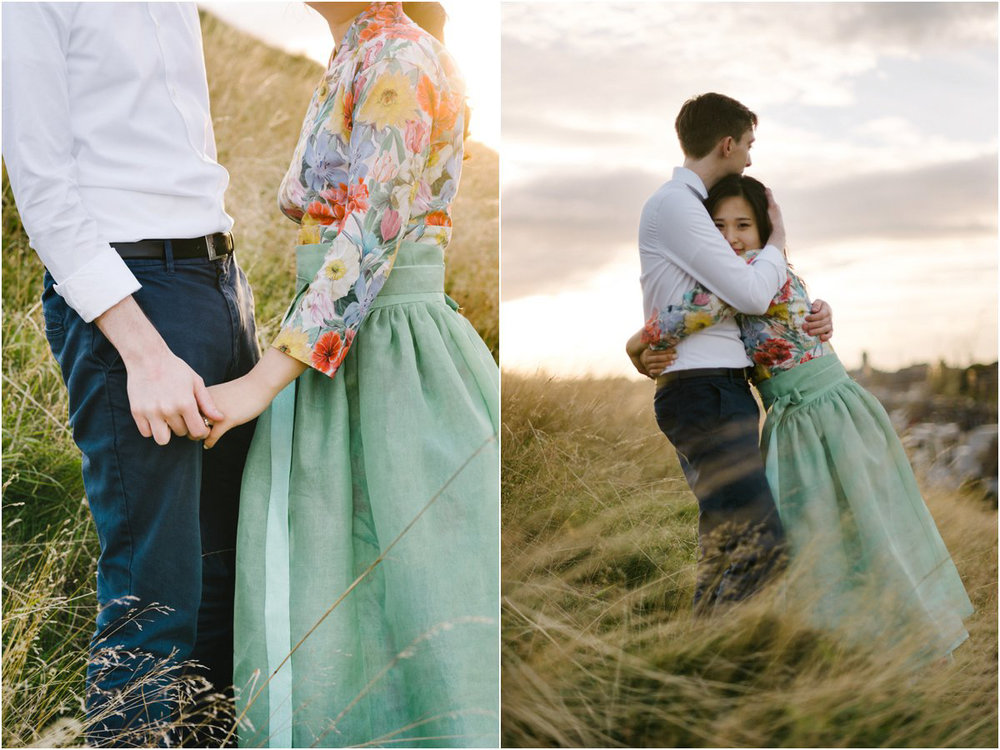  Cro&Kow Engagement shoot in Edinburgh with Korean Bride and British groom 