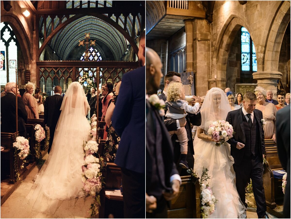  English Countryside wedding at The Ashes Barns in Staffordshire with Classic white and green theme 