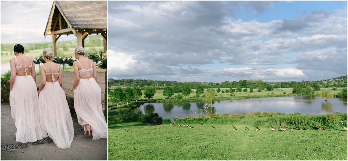  English Countryside wedding at The Ashes Barns in Staffordshire with Classic white and green theme 