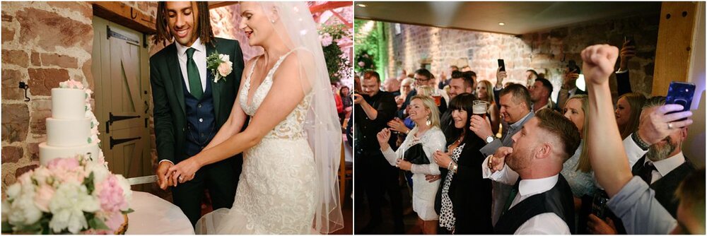  English Countryside wedding at The Ashes Barns in Staffordshire with Classic white and green theme 