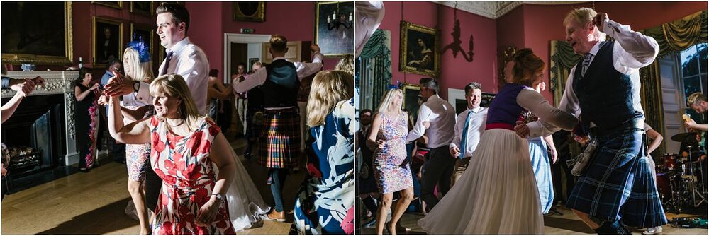  Summer wedding at Winton castle Scotland with rustic flowers and bride speech 