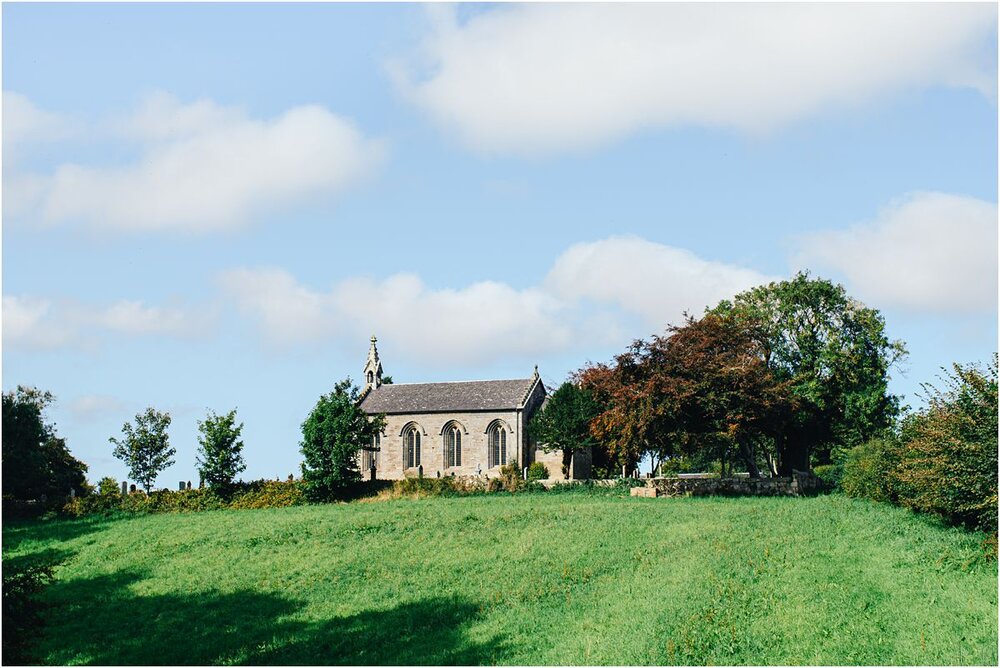  Romantic wedding ceremony at Dunino in Fife, Scotland 