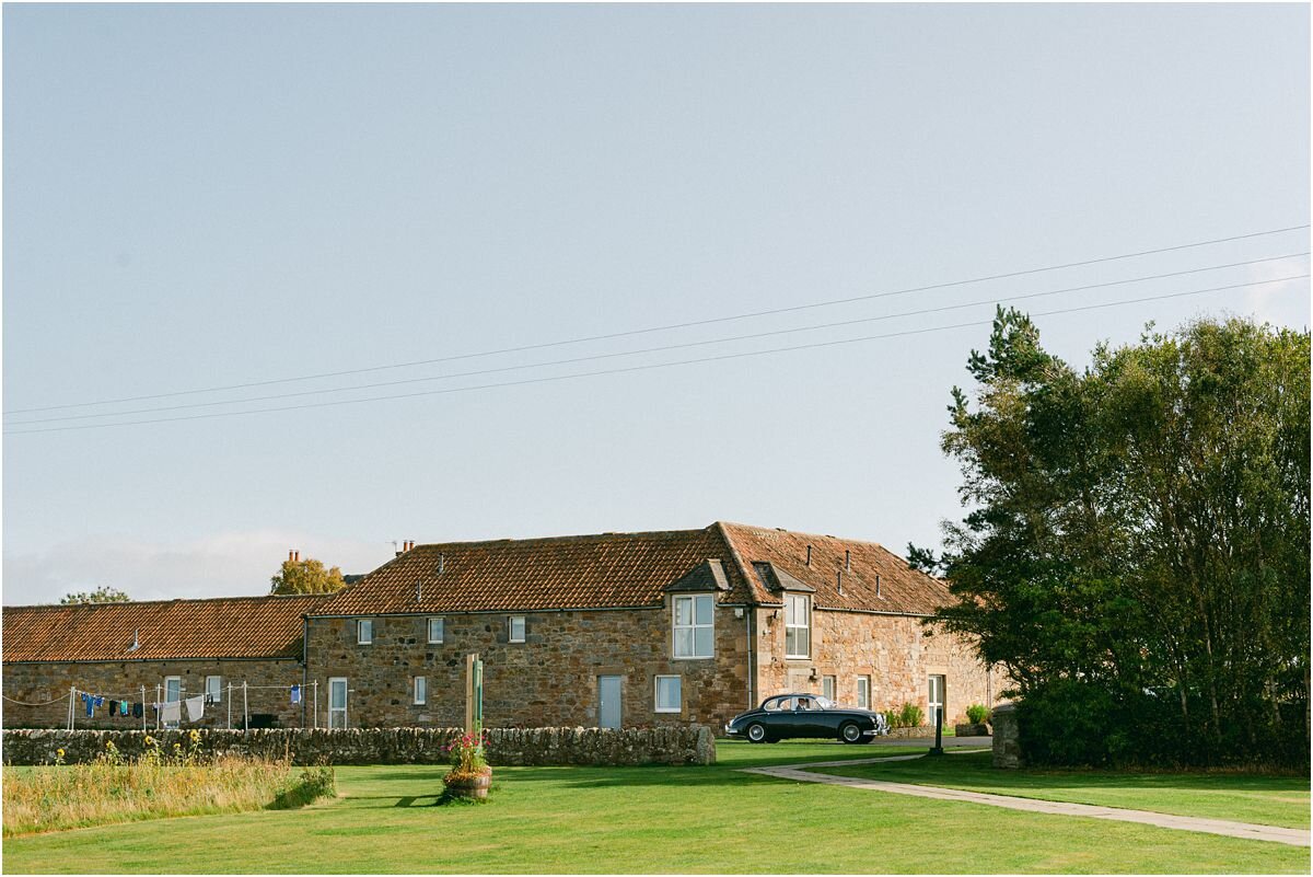  Romantic wedding with church ceremony at Dunino and reception at Fallside Mill in Fife, Scotland 