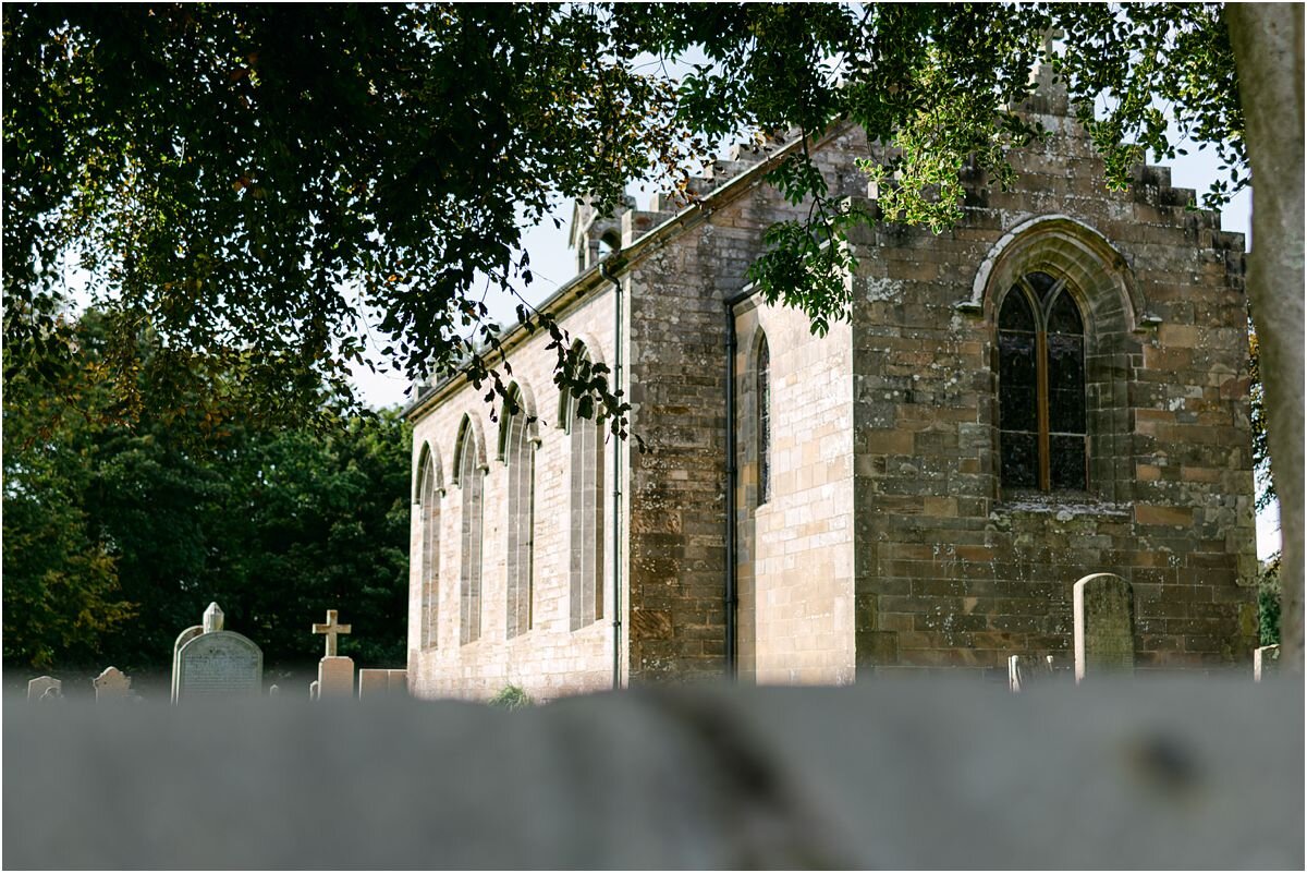  Romantic wedding with church ceremony at Dunino and reception at Fallside Mill in Fife, Scotland 