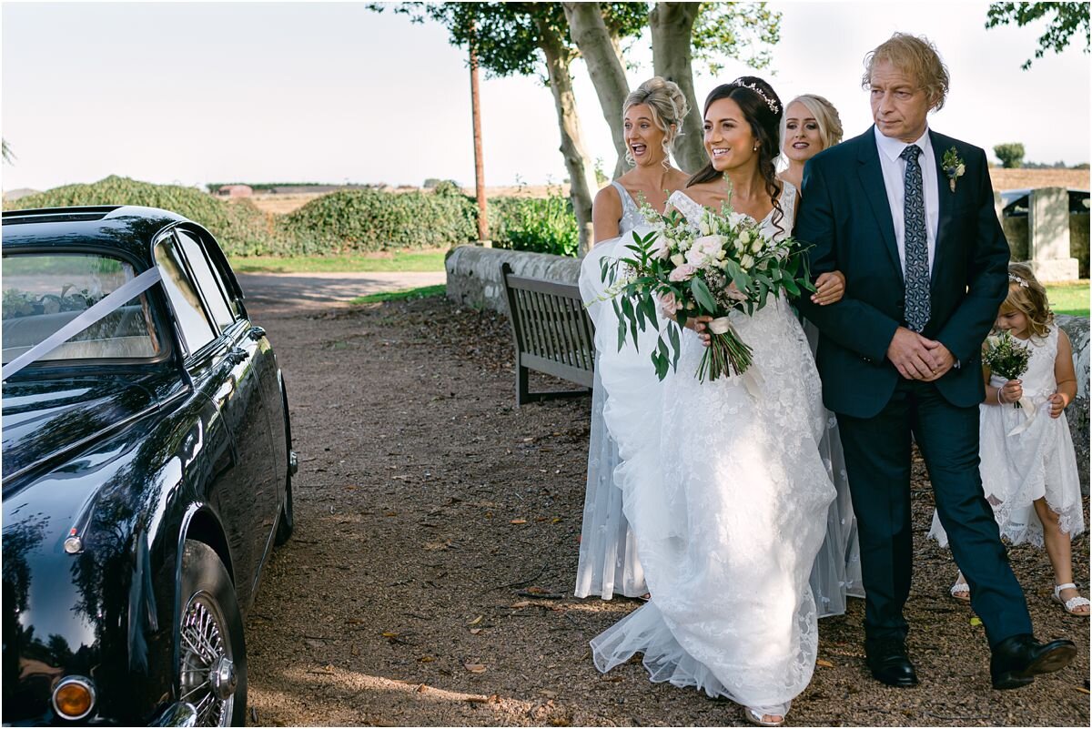  Romantic wedding with church ceremony at Dunino and reception at Fallside Mill in Fife, Scotland 