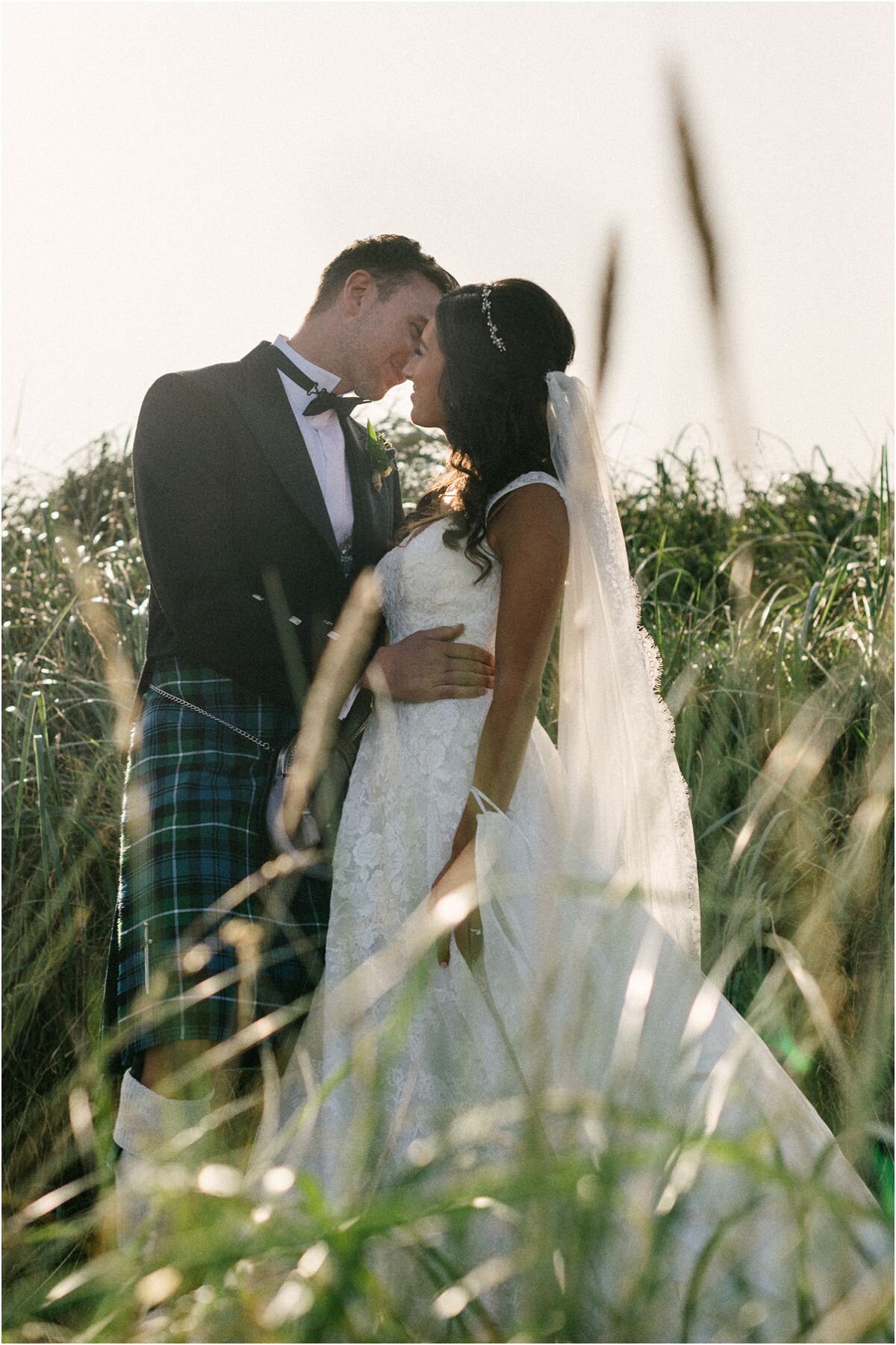  Romantic wedding with church ceremony at Dunino and reception at Fallside Mill in Fife, Scotland 