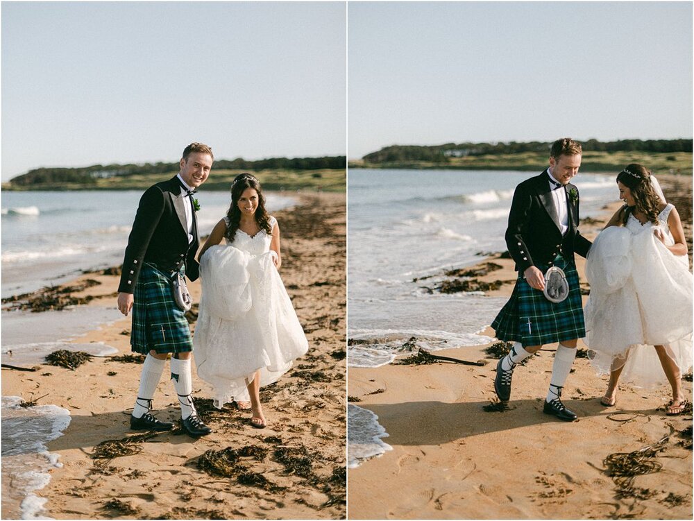  Romantic wedding with church ceremony at Dunino and reception at Fallside Mill in Fife, Scotland 