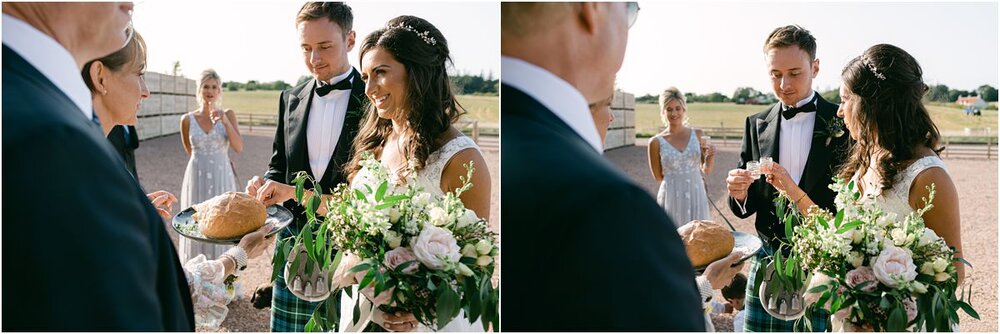  Romantic wedding with church ceremony at Dunino and reception at Fallside Mill in Fife, Scotland 