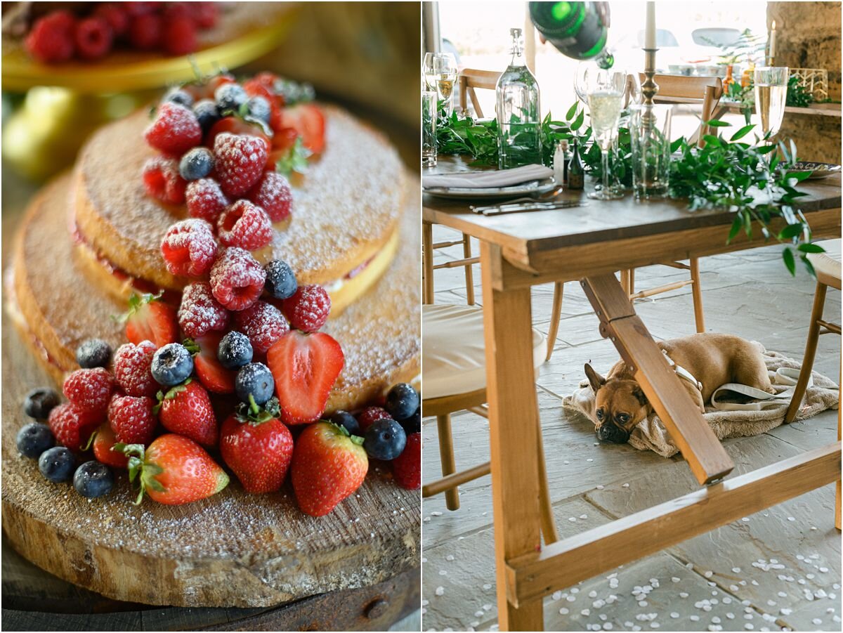  Romantic wedding with church ceremony at Dunino and reception at Fallside Mill in Fife, Scotland 