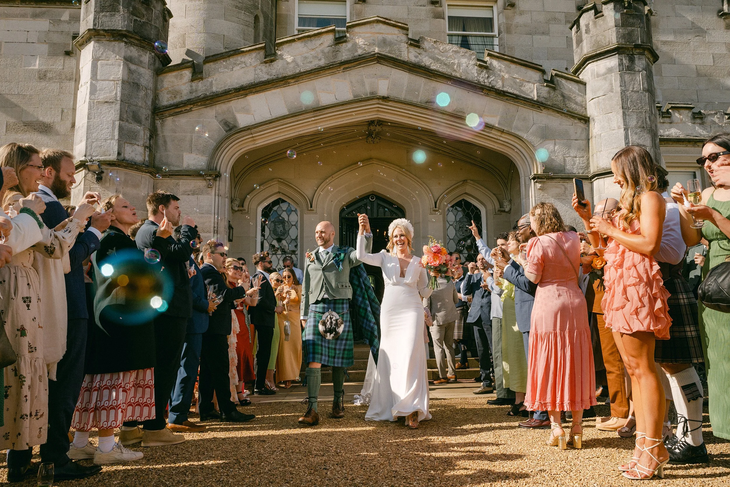 Aline &amp; Ross summer wedding at Dundas Castle
