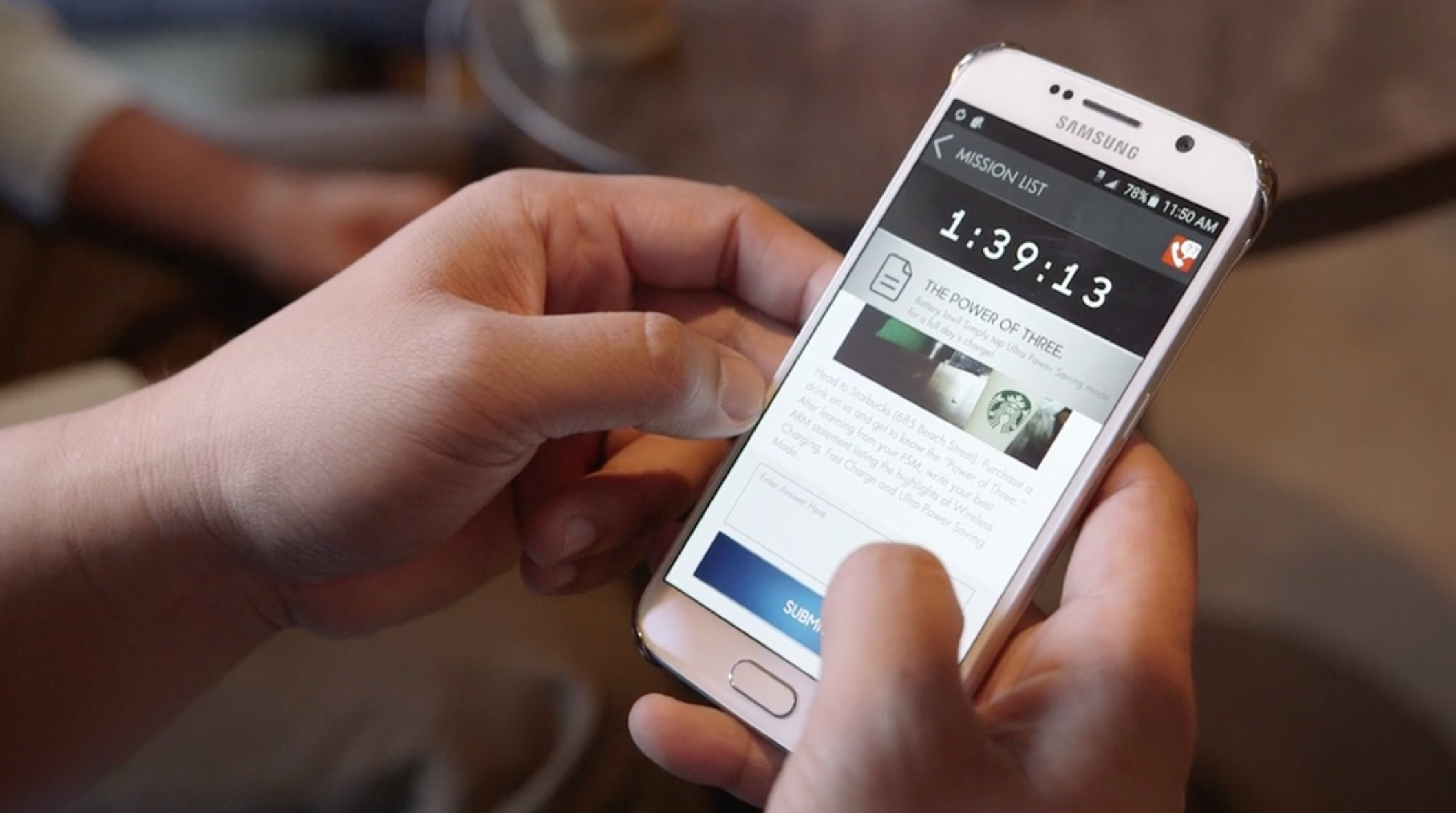 Samsung Galaxy S6 Mobile Training App