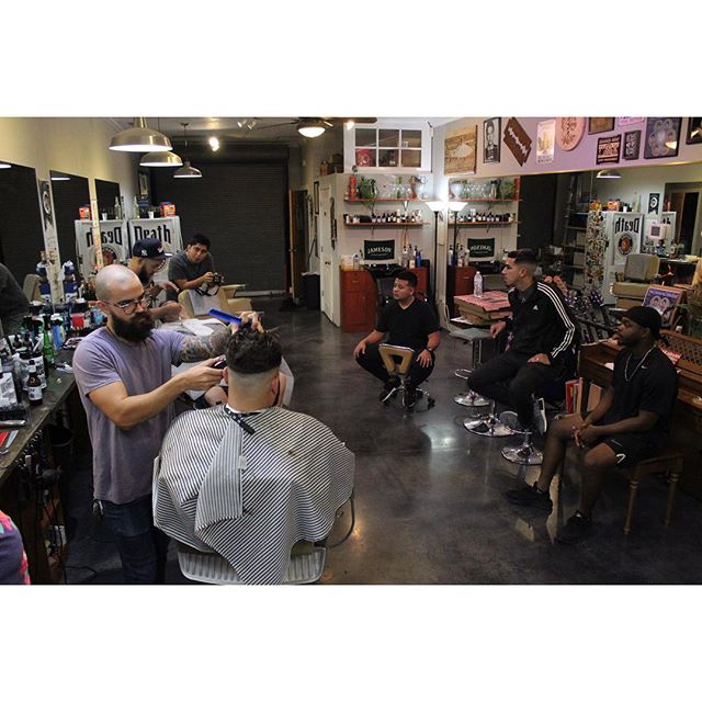 Little hair jam after hours with future professionals. Always fun doing these!  #hair #haircut #barber #fade #hairstyle #shave #florida #barbers #wahl #follow #naplesbarber #naplesbarbershop #5thavenuebarbershop