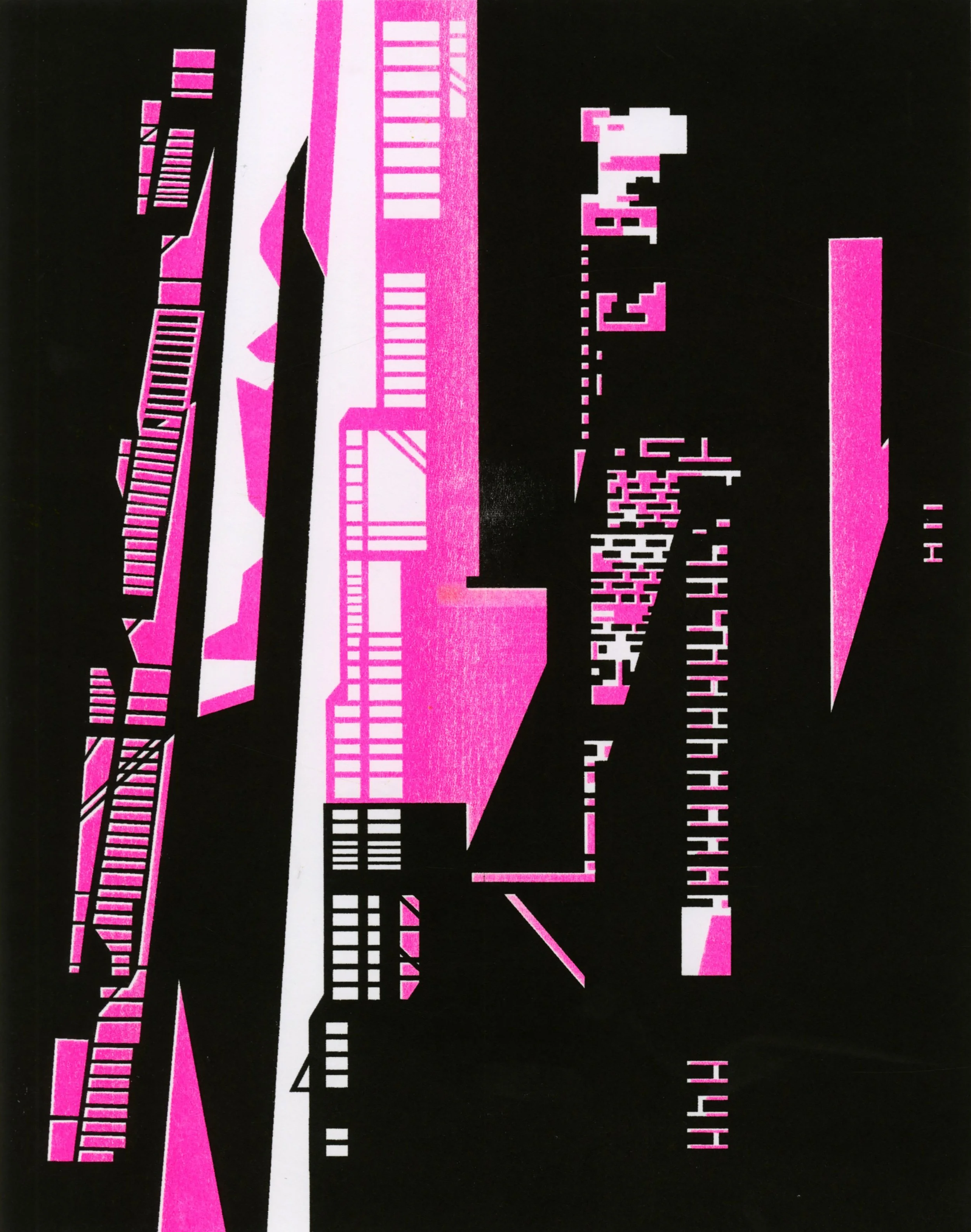 11"x8.5" Chicago risograph print