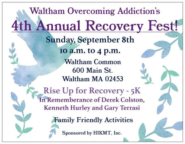 Waltham Overcoming Addiction- Annual Recovery Fest
