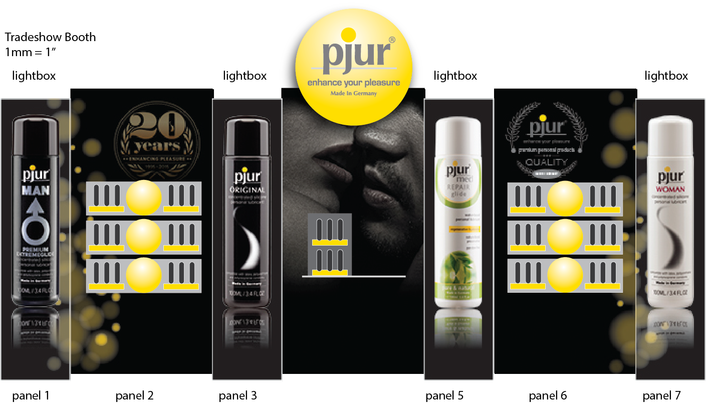 Pjur Tradeshow Booth Render | International Market Growth | JOSEPH M. POWELL CREATIVE DIRECTOR | BRAND STRATEGY | CONSUMER PRODUCTS | OPERATIONAL LEADERSHIP