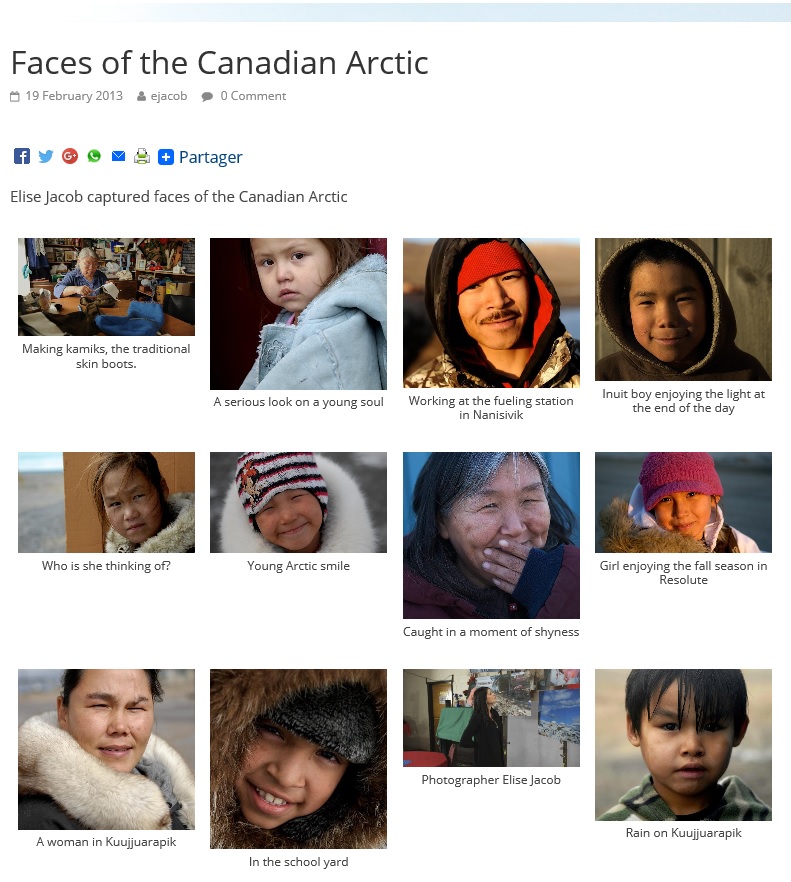 CBC.CA: Faces Of The Canadian Arctic