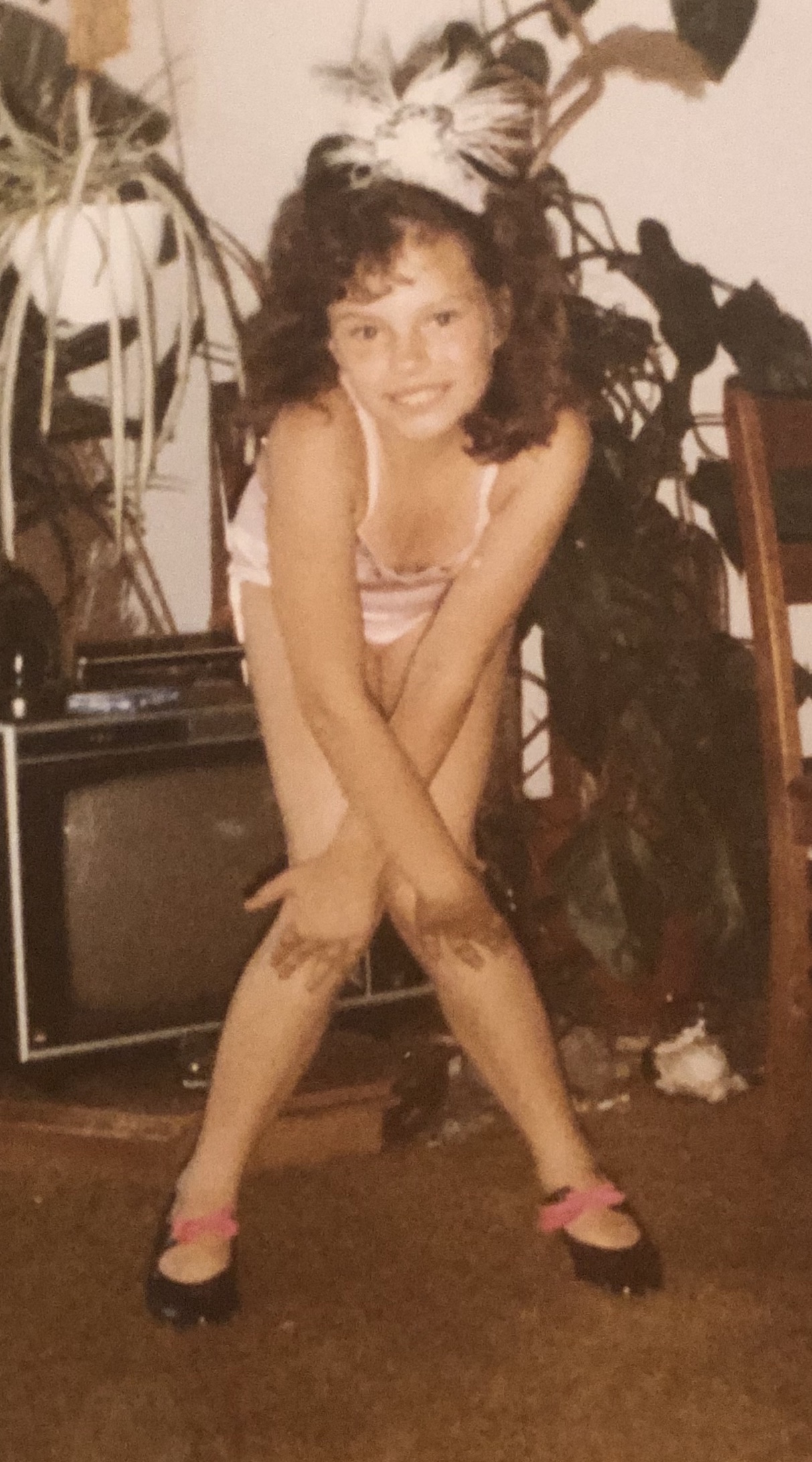 Ms. Kerrie at 9 years old getting “recital ready”!