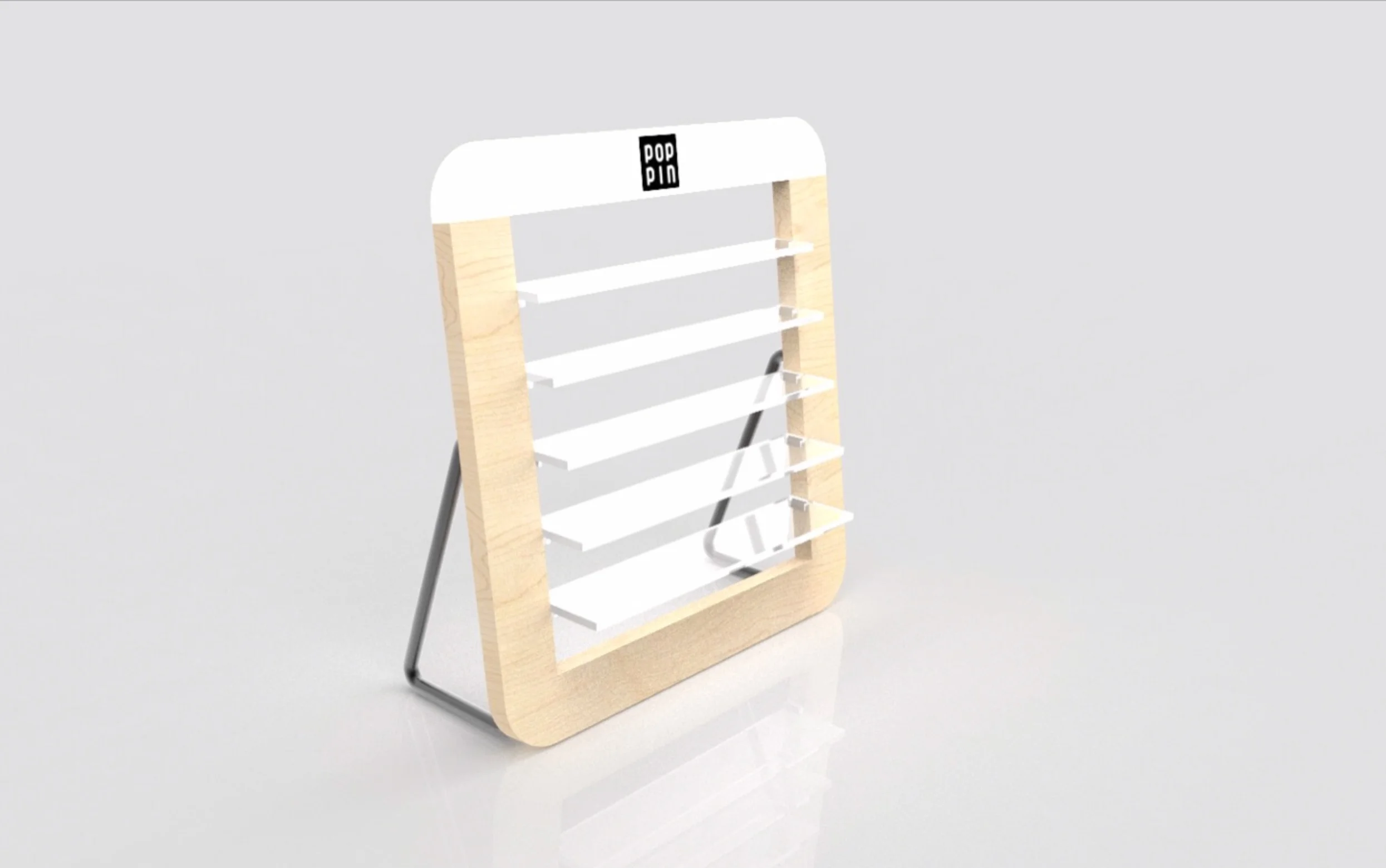 KEYSHOT RENDERING OF PIN DISPLAY — DESIGNED AND RENDERED BY DINO LAUANDO
