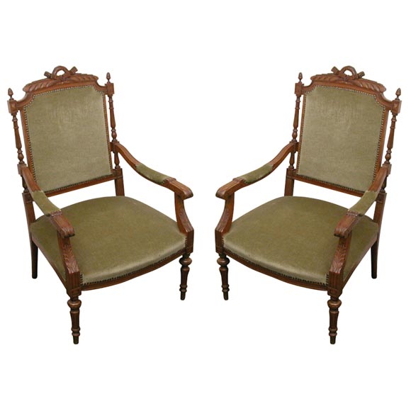 French Louis XVI Style Armchairs